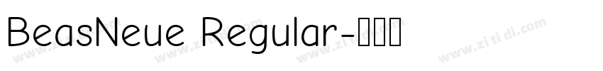 BeasNeue Regular字体转换